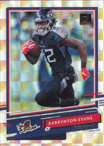 Darrynton Evans Tennessee Titans football card from 2020 Donruss The Rookies set