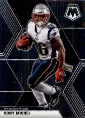 2020 Panini Mosaic #137 Sony Michel football card with original gloss from Patriots