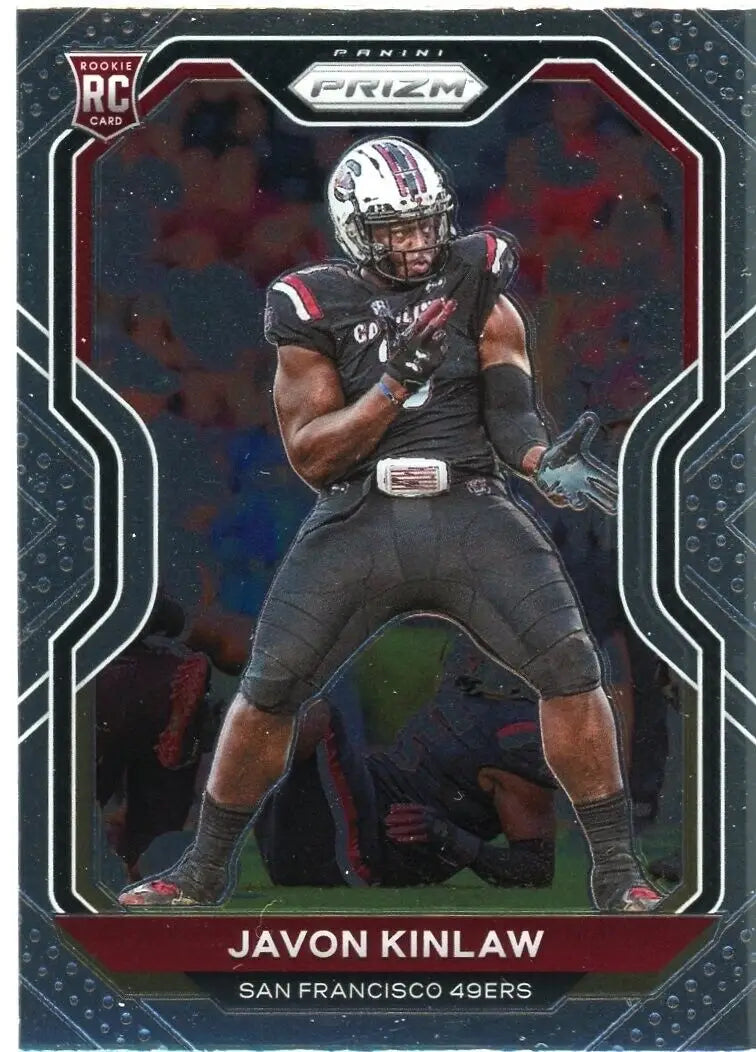 Javon Kinlaw rookie card from 2020 Panini Prizm San Francisco 49ers NFL Football #302 NM