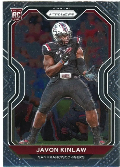 Javon Kinlaw rookie card from 2020 Panini Prizm San Francisco 49ers NFL Football #302 NM