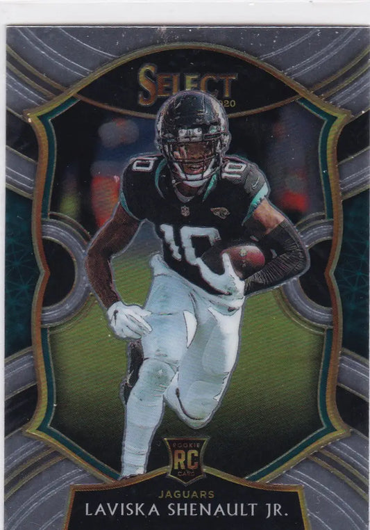 Football trading card of Laviska Shenault Jr from Panini Select, Jacksonville Jaguars