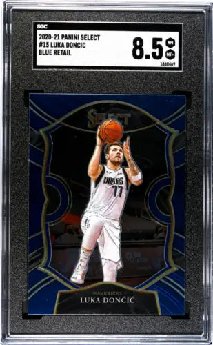 Graded Panini Select Luka Doncic basketball card SGC 8.5 for collectors and fans