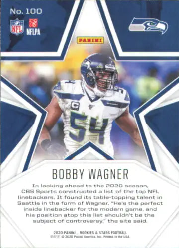 Bobby Wagner 2020 Rookies and Stars NFL Football Card Seattle Seahawks NM-MT