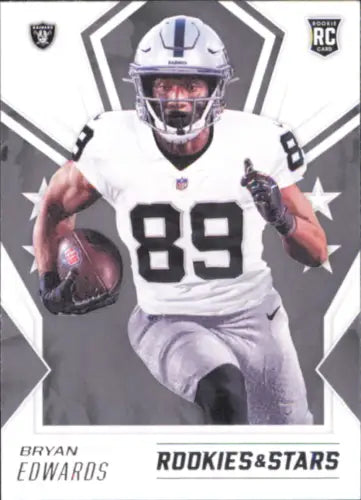 Bryan Edwards Rookie Card from 2020 Rookies and Stars Las Vegas Raiders NFL collection