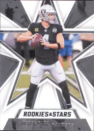 Derek Carr 2020 Rookies and Stars football card for Las Vegas Raiders коллекция