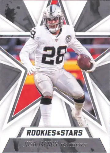 Josh Jacobs 2020 Rookies and Stars football card for Las Vegas Raiders fans