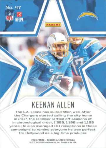 Keenan Allen 2020 Rookies and Stars Football Card Los Angeles Chargers NM-MT