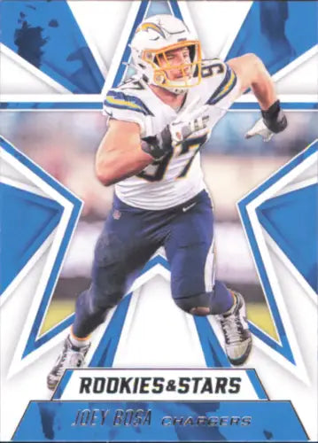 Joey Bosa football card from 2020 Rookies and Stars Los Angeles Chargers NFL collection