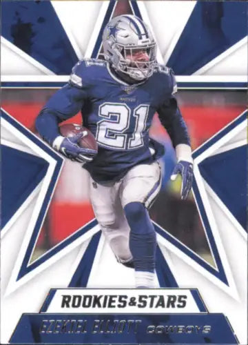 Ezekiel Elliott Dallas Cowboys football trading card from 2020 Rookies and Stars series