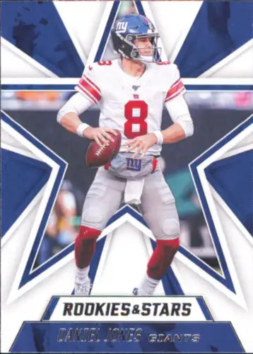 Daniel Jones New York Giants NFL Football Card 2020 Rookies and Stars #52 NM-MT