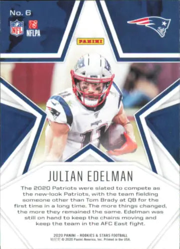 Julian Edelman 2020 Rookies and Stars football card New England Patriots NFL NM-MT