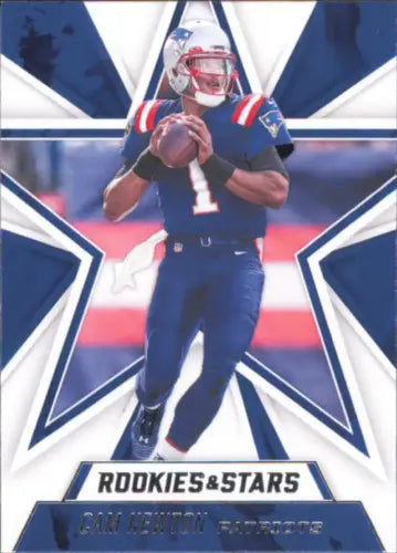 Cam Newton New England Patriots NFL football card from 2020 Rookies and Stars set