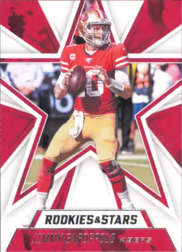 Jimmy Garoppolo football card from 2020 Rookies and Stars San Francisco 49ers NM-MT