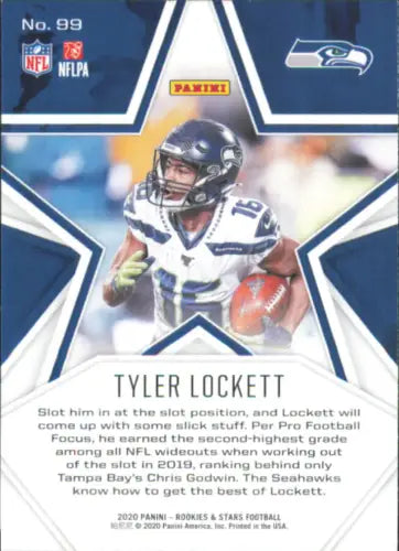 Tyler Lockett 2020 Rookies and Stars NFL Football card Seattle Seahawks NM-MT