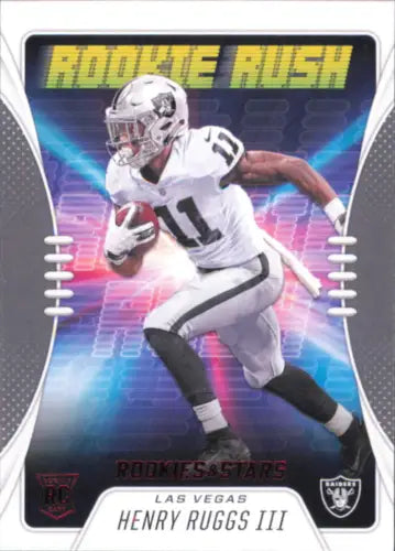 Henry Ruggs III Rookie Rush football card for Las Vegas Raiders 2020 Rookies and Stars NM-MT