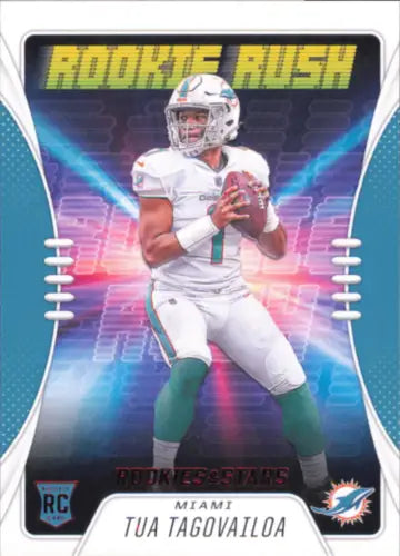 Tua Tagovailoa Rookie Rush card from 2020 Rookies and Stars Miami Dolphins NFL