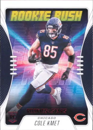 Cole Kmet Chicago Bears 2020 Rookies and Stars Rookie Rush football card NM-MT