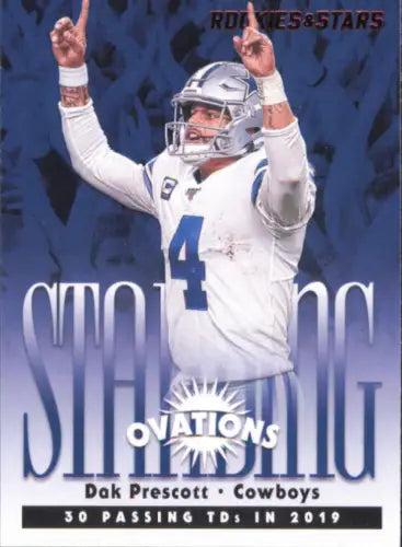 2020 Rookies and Stars Standing Ovation #7 Dak Prescott Dallas Cowboys football card