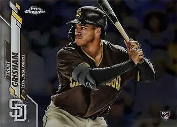 Trent Grisham 2020 Topps Chrome RC baseball card San Diego Padres NM-MT condition