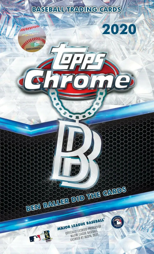 2020 Topps Chrome Baseball Ben Baller Edition pack with B logo in exclusive box