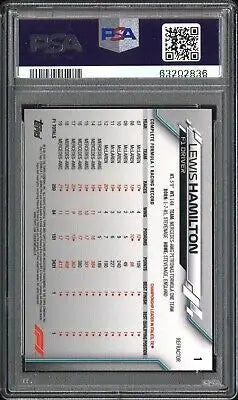 Graded Lewis Hamilton 2020 Topps Chrome Formula 1 #1 Refractor PSA 9 trading card