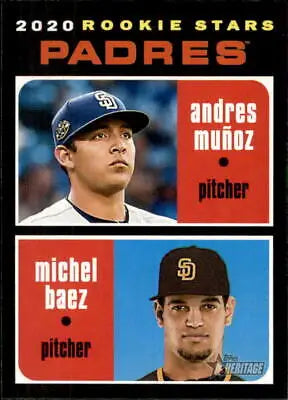 2020 Topps Heritage Rookie Stars card of Andres Munoz for San Diego Padres collectors