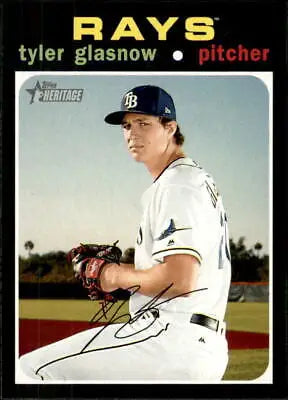 Tyler Glasnow Tampa Bay Rays 2020 Topps Heritage baseball card NM-MT condition