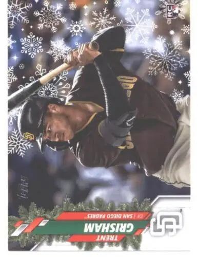 2020 Topps Holiday HW145 Trent Grisham NM-MT RC baseball card with original gloss