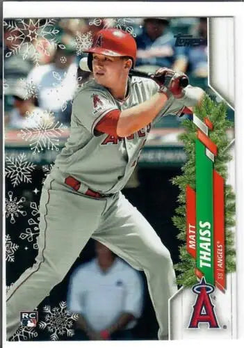 2020 Topps Holiday Metallic HW175 Matt Thaiss NM-MT RC Rookie Baseball Card