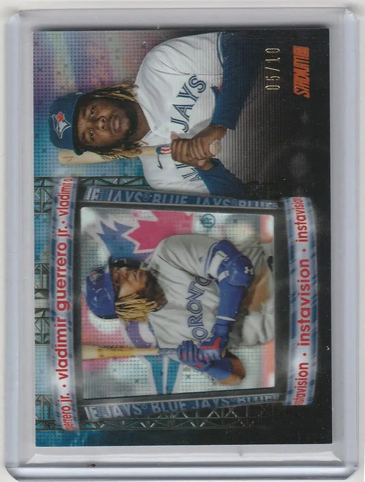 Baseball trading card of Vladimir Guerrero, Topps Instavision IR-VGJ, Toronto Blue Jays