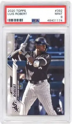 Graded 2020 Topps Luis Robert #392 Baseball card in PSA 9 condition for collectors