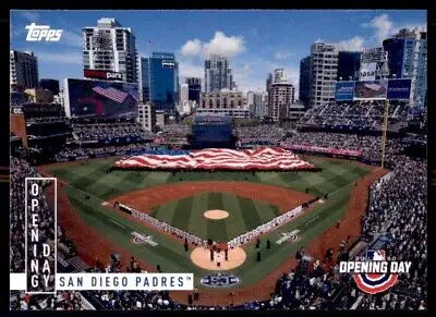 San Diego Padres baseball card from 2020 Topps Opening Day collection