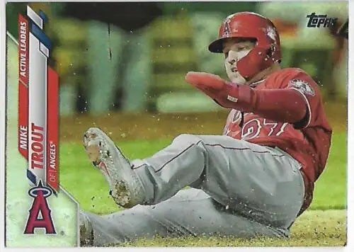 Mike Trout 2020 Topps Update Rainbow Foil #U-119 baseball card with original gloss