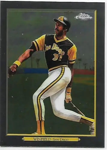 Baseball card of Dave Winfield from 2020 Topps Update Turkey Red with original gloss