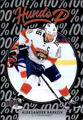 Aleksander Barkov Hockey Card from 2021-22 Upper Deck Hundo P #HP23 Florida Panthers