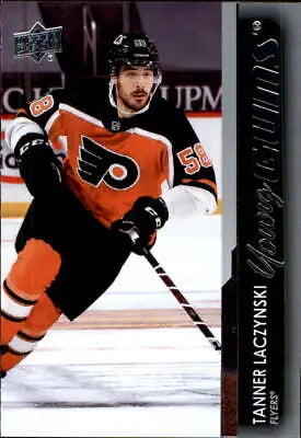 2021-22 Upper Deck Tanner Laczynski Young Guns Rookie Flyers Card NHL NM-MT