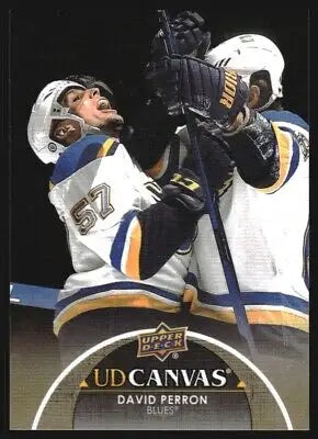 David Perron Upper Deck Canvas #C69 St Louis Blues Hockey Card NHL NM-MT