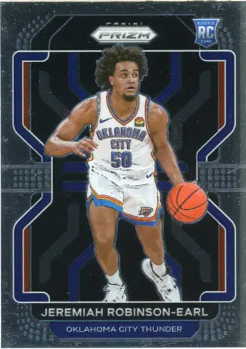 Jeremiah Robinson-Earl Rookie Card from 2021-22 Panini Prizm Oklahoma City Thunder