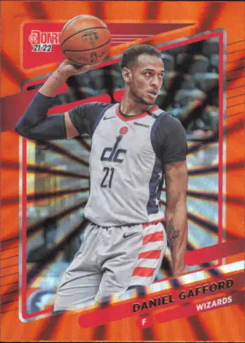 Daniel Gafford Washington Wizards 2021-22 Donruss Holo Orange Laser Basketball Card