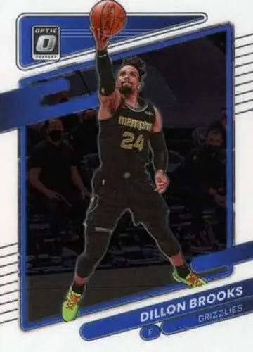 Dillon Brooks basketball card in original gloss from 2021-22 Donruss Optic Grizzlies