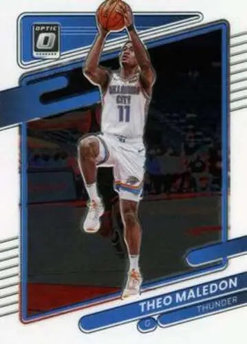 Theo Maledon basketball card from 2021-22 Donruss Optic with original gloss finish