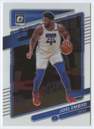 2021-22 Donruss Optic #88 Joel Embiid basketball card with original gloss finish