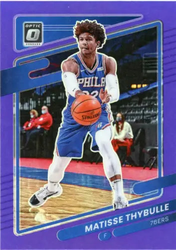 2021-22 Donruss Optic Purple #150 Matisse Thybulle Philadelphia 76ers Card NM-MT