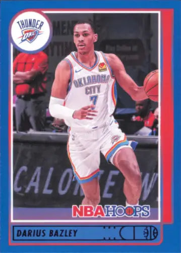 Darius Bazley 2021-22 Hoops Blue basketball card for Oklahoma City Thunder fans