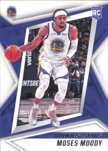 Moses Moody rookie card from 2021-22 Panini Chronicles Rookies and Stars collection