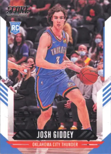 Josh Giddey 2021-22 Panini Chronicles Score Rookie Card for OKC Thunder