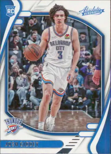 Josh Giddey basketball card from 2021-22 Panini Chronicles with original gloss finish