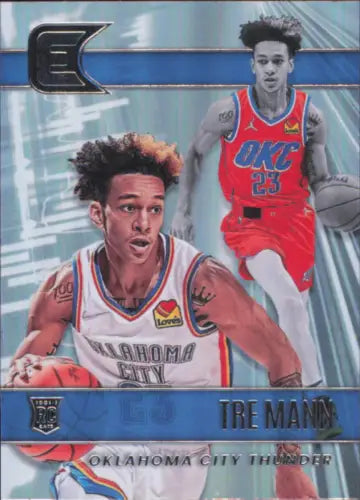 2021-22 Panini Chronicles Tre Mann Rookie Essentials Card for OKC Thunder