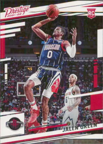 Jalen Green basketball card 2021-22 Panini Chronicles original gloss Rockets Prestige