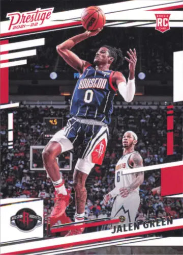 Jalen Green Houston Rockets basketball card from Panini Chronicles 2021-22 set